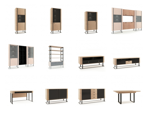 Estantería Almacenamiento Mueble de salón Armario Archivador Oficina Oficina