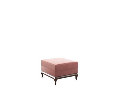 Taburete cuadrado otomano Reposapiés 60 x 45 cm Taburete de diseñador Rosa.