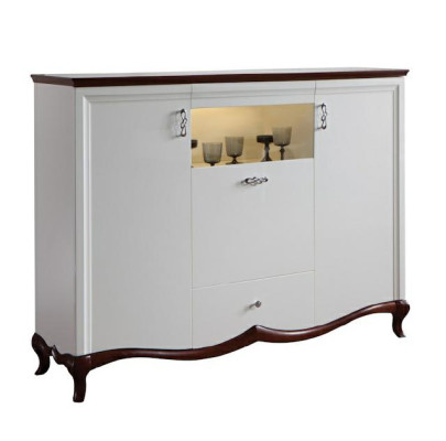 XXL Mueble de bar de diseño Vitrina Cómoda Armario Grande Nuevo Gabinete de cajones MIKBD