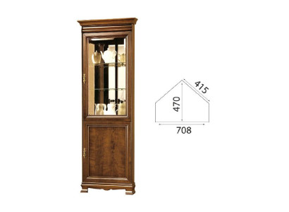 Vitrina clásica Armario vitrina Mueble de vitrina pared de cristal - Modelo N-WN
