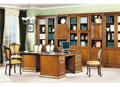 Muebles clásicos de oficina para escritorio, mesa de oficina, escritorios de jefe de madera maciza SE-S3.