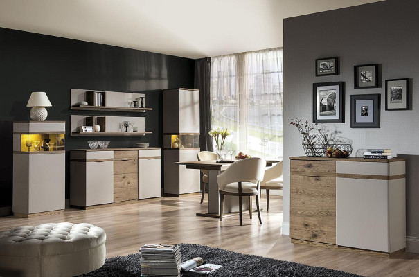 Cómoda clásica vitrina Cómodas Vitrinas Armario de comedor Armario Como CM-K3