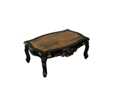 Mesa de centro de madera noble, mesas de centro clásicas muebles 120x80 tablas