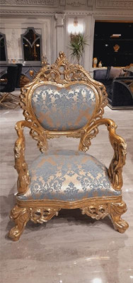 Muebles de lujo de 2 piezas. Conjunto clásico de sofá y sofá.