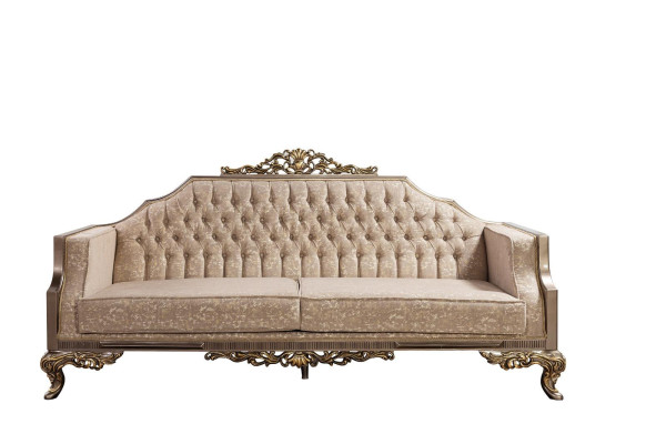 Sofá clásico de lujo Muebles tapizados Sofás Mobiliario Decoración Barroca