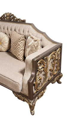 Sofá clásico de lujo Muebles tapizados Sofás Mobiliario Decoración Barroca