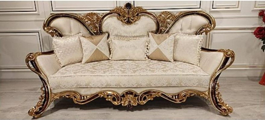 Conjunto de sofás clásicos barrocos rococó 3+1 asientos, muebles completos.