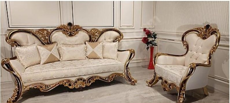 Sofá de sala de estar Muebles clásicos Sofá de 3 plazas