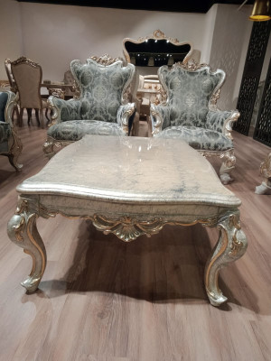 Trono clásico Sillón Muebles Barroco Sillón Chesterfield de terciopelo