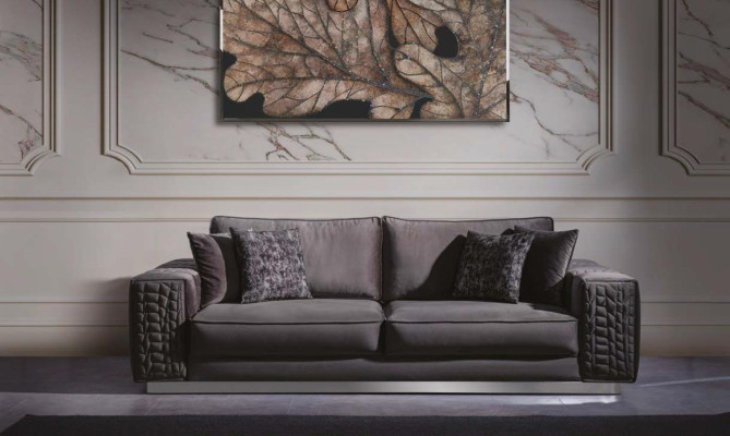 Sofá de tres plazas cómodo sofá italiano diseño de sofá muebles sofás