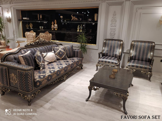 Conjunto de sofás clásicos de 3 plazas + 1 plaza, muebles tapizados, sofás conjuntos.