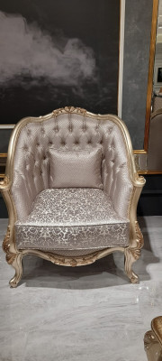 Clásico sillón Chesterfield Barroco muebles Rokoko Sofá Sofas