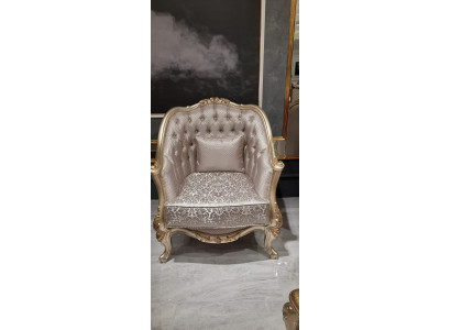 Clásico sillón Chesterfield Barroco muebles Rokoko Sofá Sofas