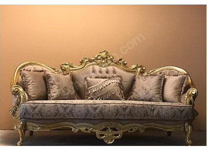 Sofá de tres plazas tapizado Muebles clásicos Sofá francés decoración
