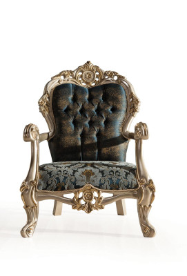 Barroco Chesterfield sillón tapizado clásico de una plaza sofá couch