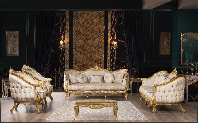 Chesterfield redondo sillón sofá tapizado muebles decoración sofá individual.