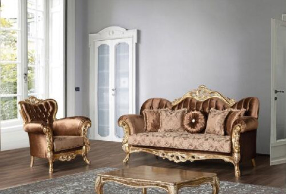 Conjunto de sofás clásicos para la sala de estar, sofá, muebles de sofá 3+1 asientos