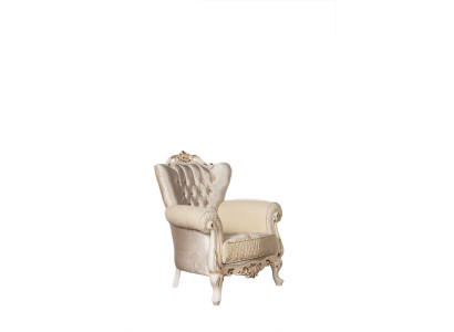 Diseñador de tela de asiento de estilo Art déco, sofá de tela de un solo asiento de lujo.