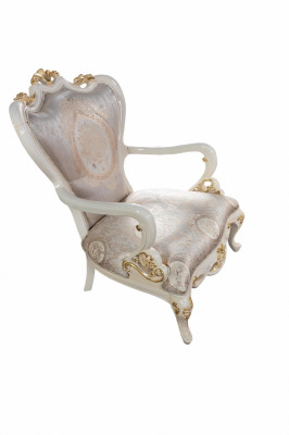 Silla de trono de lujo estilo barroco rococó muebles decorativos sala de estar.