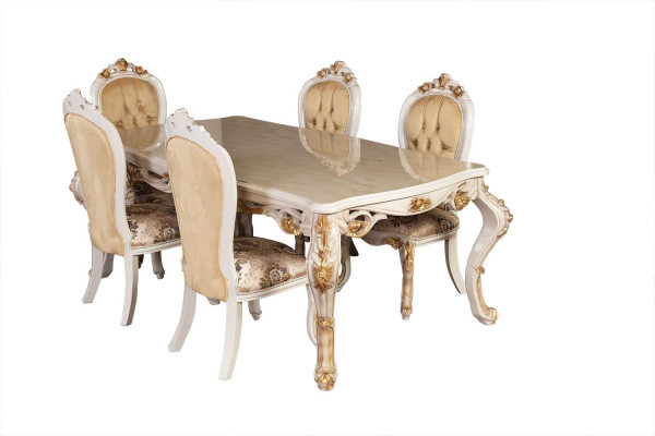 Silla Luis XV Sillas Asiento Acolchado Muebles Silla Clásica Madera Terciopelo