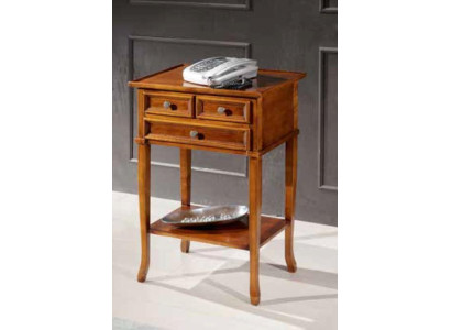 Consola de teléfono clásica marrón Mesa auxiliar Mesa Mesa de café Muebles