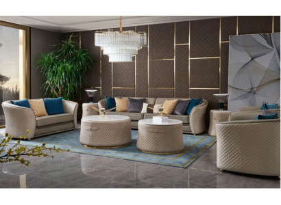 Sofá de 4 plazas, sofá de cuero, sofá, conjunto de salón, diseño.