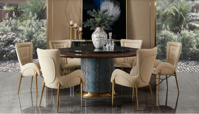 Silla Sillón 1x comedor Sala de estar Asiento Silla tapizada Lujo Cuero Televisión