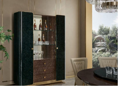 Vitrina Armario Muebles de salón Armarios Vitrinas Armario de vidrio Armario de madera Vidrio Madera