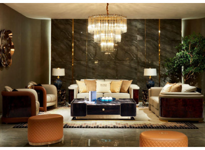 Sofá tapizado Sofá Moderno de lujo Sofá conjunto de 3-2-1 asientos Diseño