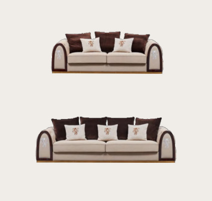 Conjunto completo de sofá 431, cojines de asiento edredón, sofás de muebles de lujo elegantes para la sala de estar.