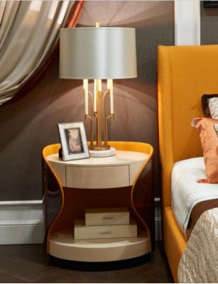 Diseño mesitas de noche Mesa de consola Auxiliar Original Dormitorio de lujo