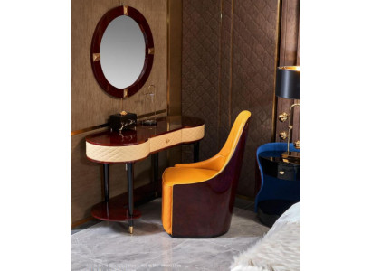 Vanity mirror chair complete set chest of drawers bedroom modern