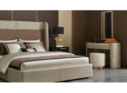 Lujo tocador espejo taburete juego completo cómoda dormitorio