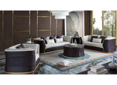 Sofá modular de 3 plazas Set Sofá de diseño Sofá acolchado Sofá moderno de lujo nuevo