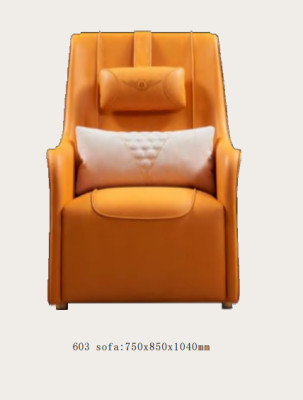 Sillón relax de cuero Lounge Club Diseño de sofá de lujo Asiento de salón Muebles nuevos