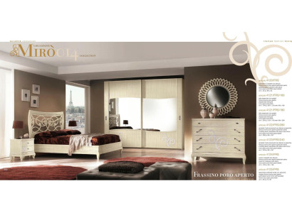 Dormitorio Cama Mesita de noche Armario Cómoda Espejo Conjunto Nuevo de 6 piezas.