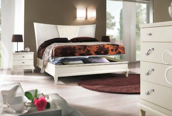 Dormitorio Cama Mesita de noche Camas dobles Juego de ropa de cama Estructura de cama Set de camas de 3 piezas.