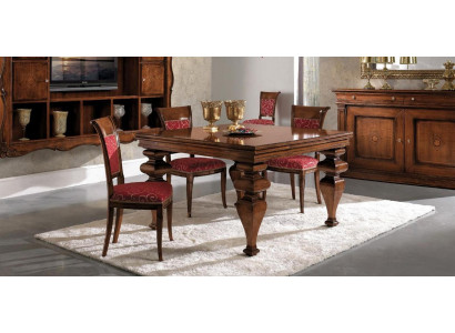 Muebles Grupo de mobiliario Mesa + set de 4 sillas 5 piezas. Conjunto de mesa de comedor.