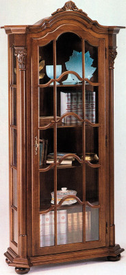 Vitrina Muebles de sala Aparador Madera maciza Vitrinas de vidrio Armario de madera sólida