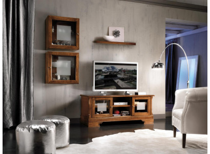Conjunto de pared para la sala de estar, 3 piezas. Salón RTV vitrina aparador estante lujo armarios de pared nuevos.