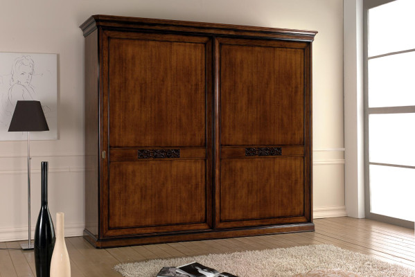 Armarios de dormitorio Armario de madera Muebles clásicos barrocos nuevos