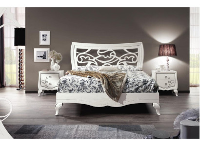Dormitorio Cama Mesita de noche Conjunto Grupo Camas Cama doble Estructura de cama de 3 piezas Nuevo