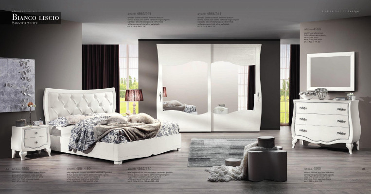 Conjunto Dormitorio Cama Mesita de Noche Armario Cómoda Espejo Set de 6 piezas