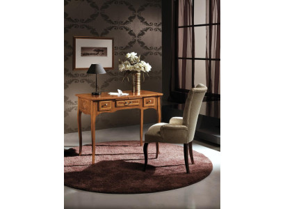 Escritorio de oficina + silla Conjunto completo de muebles Mesas de lujo italiano Mesa de 2 piezas.