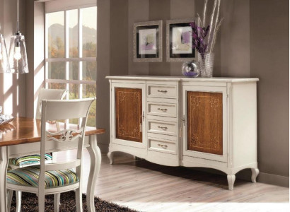 Cómoda Aparador Estante Armario Estantes Muebles de madera maciza de Italia Armarios