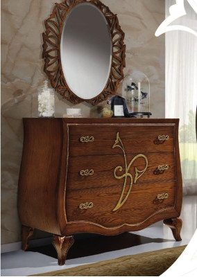 Cómoda armario de lujo, cómoda armario estante consola mueble armario de madera espejo.