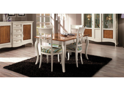 Mesa de comedor + 4x sillas Silla Conjunto de comedor Grupo de comedor Moderno Mesa Mesas Conjunto
