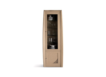 Vitrina armario de vidrio Vitrinas Armarios de salón Muebles italianos Armario de vidrio