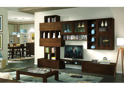 rtv Mueble de pared para TV Mueble de salón Salón Muebles de pared Armario Estante Madera Nuevo