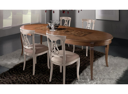 Muebles Mesas Mesa de madera maciza Mesa de comedor de lujo Diseño italiano Muebles Italia